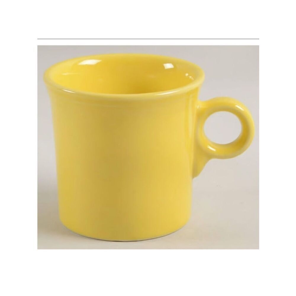 Fiestaware ring handle 10oz Sunflower yellow coffee mug